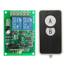 Interruptor de controle remoto sem fio, 10a, 2 canais, ultra-fino, transmissor acrílico + receptor para eletrodomésticos, porta de garagem 2026 - compre barato