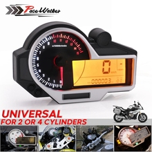 Universal For 1,2,4 Cylinders Motorcycle Odometer Tachometer ATV LCD Digital Speedometer Odometer For BMW KAWASAKI SUZUKI HONDA 2024 - buy cheap