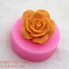 Beauty Flower 3D Rose shaped Silicone Mold Cake Decoration Fondant Cake 3D Mold 2024 - buy cheap