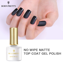 BORN PRETTY Matte Top Coat Nail Gel Polish 6ml Soak Off No Sticky Layer Varnish  Nail Art UV Gel varnish 2024 - buy cheap