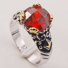 Garnet Women 925 Sterling Silver Ring F687 Size 6 7 8 9 10 2024 - buy cheap