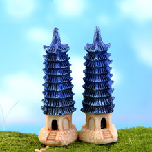 Faróis pagode vintage miniatura jardim das fadas decoração de lares casas artesanato miniaturas paisagismo decoração acessórios diy 2024 - compre barato