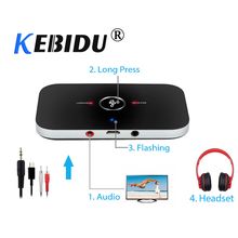 kebidu B6 2 In1 Bluetooth 5.0 Transmitter & Receiver Wireless A2DP Audio Adapter Aux 3.5mm Stereo Audio Player for TV SmartPhone 2024 - buy cheap