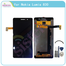 Tela lcd para nokia lumia 830 tela de toque, teste de substituição para celular 2024 - compre barato