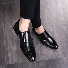 Zapatos formales de cuero para hombre, mocasines clásicos Oxford de marca italiana de lujo, calzado de vestir con doble correa de monje 2024 - compra barato