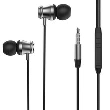 3.5mm Wired Earphone In-ear Subwoofer Stereo Volume Adjustment Earphones Earbud Hands-free With Mic For iPhone xiaomi huawei 2024 - buy cheap