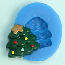 Christmas tree Shaped Silicone Mold Cake Decoration Fondant cookies tools 3D Silicone Mould Gumpaste Candy Chocolate Mold 2024 - buy cheap