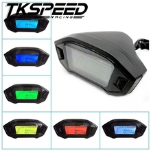 shipping Universal Motorcycle LCD Digital Speedometer Odometer Backlight Motorcycle for cylinders, speed, rpm, clock etc 2024 - buy cheap