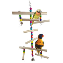 Pet Bird Parrot Parakeet Budgie Cockatiel Cage Climbing Ladder Hammock Swing Toys Hanging Toy bird accessories 2024 - buy cheap