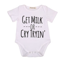 Summer Cute Baby Boy Girl Clothes Romper Soft Cotton Letter Short Sleeve Clothes Newborn Toddler Baby Boys Girls Clothes Outfits 2024 - buy cheap