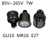 10 шт. 85 В ~ 265 В MR16 COB прожектор GU10 светодиодный COB 110 В прожектор 220 В MR16 Светодиодный прожектор 110 в GU10 прожектор алюминиевый корпус 2024 - купить недорого