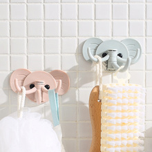 3pcs Originality Lovely Elephant Cartoon Strong Self-Adhesive Wall Hook Hanger Bag Keys Bathroom Kitchen Sticky Towel Holder 2024 - buy cheap