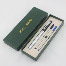 black and Silver Roller Ball Pens Set with Replace Refills Smooth Writing Metal Business Signature/Ballpoint Pen 2024 - buy cheap