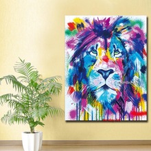 Decorative Art Handmade Lion Oil Painting On Canvas Living Room Home Decor Wall Paintings Thinking Orangutan Animal Pictures 2024 - buy cheap