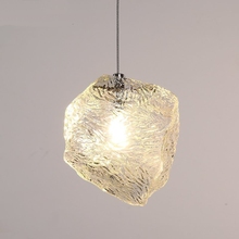 Creative Ice Glass Pendant Lights Elegant Minimalism for Living Room Restaurant Bedroom Study Bar Tea Shop Loft Decor Glass Lamp 2024 - buy cheap