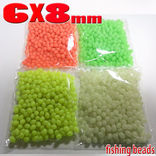 LURE floating float tackles oval soft fishing beads 4 colors size:6mm*8mm quantity:600pcs/lot hole diameter:1.2mm 2024 - buy cheap