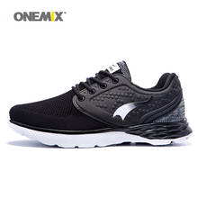 ONEMIX Men Walking Shoes For Women Light Mesh Knit Sports Sneakers Trainers Zapatillas Male Black Outdoor Trail Running Jogging 2024 - buy cheap