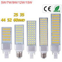 G24 LED Bulbs 5W 7W 9W 12W 15W E27 LED Corn Bulb Lamp Light SMD 5050 Spotlight 180 Degree AC85-265V Horizontal Plug Light 2024 - buy cheap