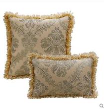 European luxury pillowcase cushion cover decorative jacquard fringes pillow cover for backrest 2024 - buy cheap