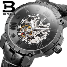 Switzerland BINGE Watches Men Luxury Brand Skeleton Watch Men Mechanical Automatic Sapphire Wristwatches Waterproof Clock B-5032 2024 - buy cheap