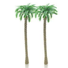 20pcs 18cm scale model seaside palm trees  Miniature Model Trees For MODEL Landscape Train Railway Park Scenery 2024 - buy cheap