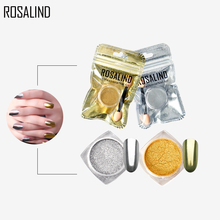 ROSALIND 1PCS Mirror Effect Powder Nail Glitter Nail Design Chrome Gel Nail Polish For Manicure Base Top Decorations Nail Art 2024 - buy cheap