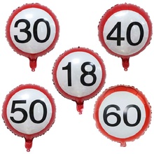 Рисунок на воздушном шаре Фольга 18 дюймов 18 15 30 40 50 лет баллон гелия номер с днем рождения мяч воздуха воздушные шары для вечеринки украшения Globos 2024 - купить недорого