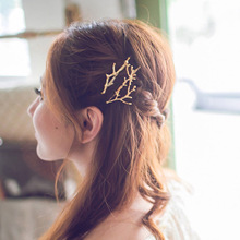 Vintage Gold Silver Tree Hair Clips Girls Alloy Branch Hairpins Fashion Hairgrips Lady Elegance Metal Hair Accessories For Women 2024 - buy cheap