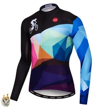 Men's Cycling Jersey Long Sleeve Winter Thermal Fleece MTB Bike Bicycle Jersey Reflective Quick Dry Jacket Top Cycling Clothing 2024 - buy cheap