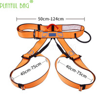 Outdoor rock climbing seat belt speed-down equipment half-height safety belt insurance seat belt safety pants ZL42 2024 - buy cheap