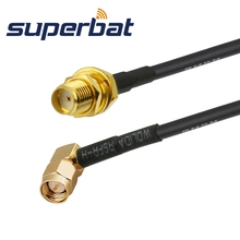 Superbat SMA BulkHead Jack to SMA Right Angle Plug Pigtail cable RG174 5cm Antenna Feeder cable assembly 2024 - buy cheap