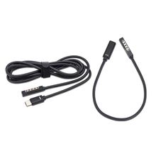 USB C Type C Female Or Male Power Supply Charger Adapter Charging Cable Cord for Microsoft Surface Pro 1/ 2/Surface RT 2024 - buy cheap