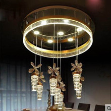 Lámpara de araña LED moderna para restaurante, candelabro de cristal con burbujas, luz Simple creativa para comedor, bar y restaurante 2024 - compra barato