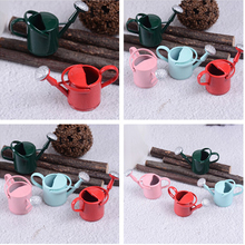 Dollhouse 1/12 Metal Watering Can Garden Miniature Decoration For Children Kids Dolls Acces Miniature Furniture 2024 - buy cheap