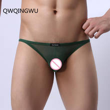 Sexy Men Underwear Briefs Male Underpants Breathable Transparent Mesh Men Cueca Calzoncillos Hombre High Fork Mens Briefs 2024 - buy cheap