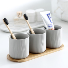 Juego de tazas de cerámica de estilo nórdico, accesorios de baño, lavado dental, 1/2/3 tazas 2024 - compra barato