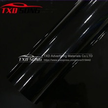 Black Glossy Black Vinyl Wrap Super Gloss Auto Wrapping Sheet 1.52*20m/roll by free shipping 2024 - buy cheap