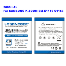 LOSONCOER EB-BC115BBC 3600mAh Battery For Samsung GALAXY K Zoom SM-C1116 C1158 C1115 EB-BC115BBC EB-BC115BBE with NFC Battery 2024 - buy cheap