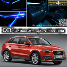 Внутренсветильник освещение для тюнинга атмосферы, оптоволоконный ленточсветильник свет для Audi Q5 SQ5, внутреннее освещение дверной панели (не светильник) 2024 - купить недорого
