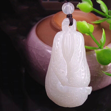 Fine Xinjiang Hetian White Natural Stone Pendants Carving Chinese Cabbage Pendant Necklace Rope Women Men JoursNeige Jewelry 2024 - buy cheap