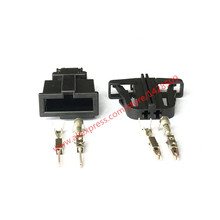 10 Sets kit 2 pin License plate lamp car door connector Trunk lights Horn Sensor Plug for VW Audi Skoda 3B0972712 3B0972702 2024 - buy cheap