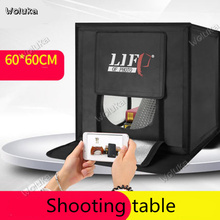 LED 60cm Studio shooting table set high-power small photo lighting box softbox photographic lamp equipment CD50 T03 2024 - buy cheap