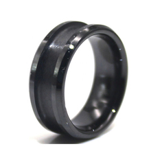 8mm 6mm Black Tungsten Rings Blank for Inlay DIY Jewelry for Men Women Beveled Edges Center Grooved 2024 - buy cheap
