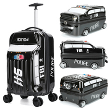 Kid's Cartoon Trolley Suitcase on Wheels Child Rolling Luggage bag boy&girl Travel bag Suitcase students School Bag 2024 - buy cheap