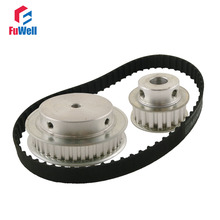 XL Reduction Timing Belt Pulley Set 20T:40T 1:2/2:1 Ratio Gear Kit Shaft Center Distance 80mm 124XL Toothed Belt Pulley 2024 - купить недорого