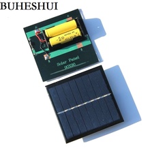 Bueshui painel solar com base para bateria aa de 1w 4v para célula solar de 1.2v 2x1 recarregável bateria recarregável 2024 - compre barato