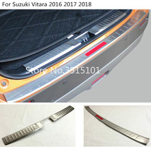 Stainless Steel Inner/outside Rear Back Pedal Bumper Trim Plate Trunk Frame Threshold Part For Suzuki Vitara 2016 2017 2018 2019 2024 - buy cheap