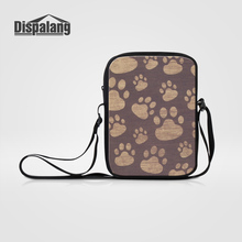 DIY Portable Business Briefcase Crossbody Bag 3D Footprint Design Male Shoulder Bags Women Personalized Messenger Bag Mini Flap 2024 - buy cheap