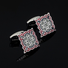 Luxury Fashion cufflinks for mens Brand cuff buttons Stainless Steel Enamel cuff links High Quality abotoaduras Jewelry 2024 - buy cheap