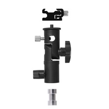 Meking Swivel Flash Hot Shoe Umbrella Holder Mount Adapter for Studio Light Type E Stand Bracket B for Light Stand Speedlite 2024 - buy cheap